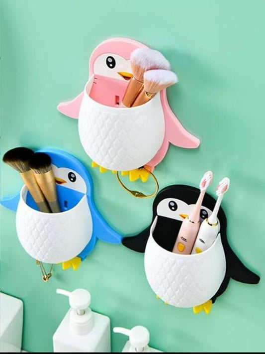 3 Pcs Penguins Shape Toothbrush Holder
